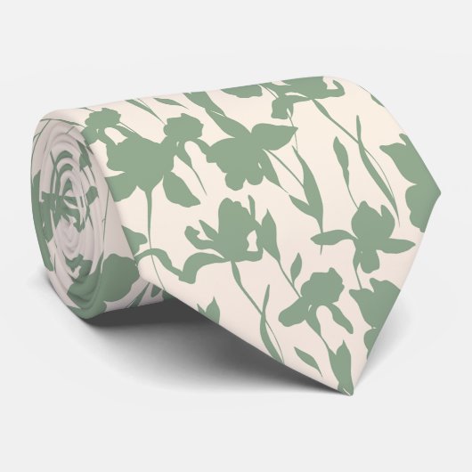 Cravate Modèle Floral moderne élégant (Roulé)
