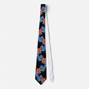 Cravate Modèle floral mou