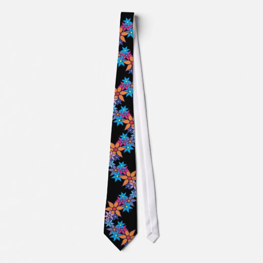 Cravate Modèle floral mou (Devant)