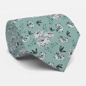 Cravate Modèle floral rétro. (Roulé)