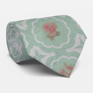 Cravate Modèle Floral Rustique vintage