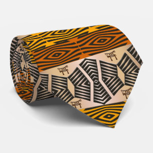 Cravate Modèle géométrique africain ethnique
