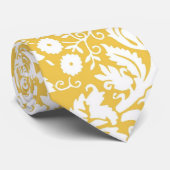 Cravate Modèle jaune damassé (Roulé)