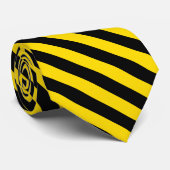 Cravate Modèle Jaune Noir Élégant Cool tendance (Roulé)