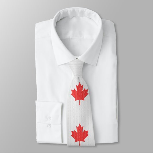 Cravate Modèle Knit Maple Leaf Tricot Motif (Attaché)