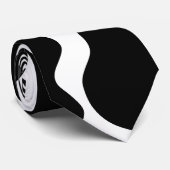 Cravate Modèle noir et blanc d'impression de vache (Roulé)