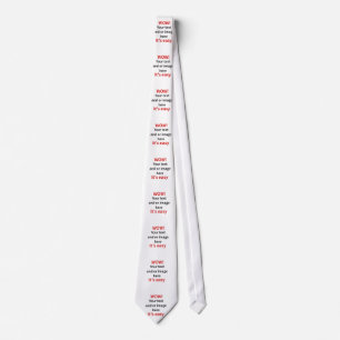 Cravate Modèle personnalisable