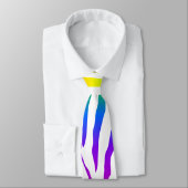 Cravate Modèle Rainbow Zebra (Attaché)