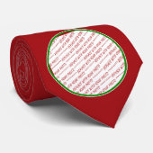 Cravate Modèle rouge découpé - Ajouter une photo (Roulé)
