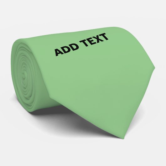 CRAVATE MODÈLE TEXTE D'IMAGE VERTE MINT MODERNE (Roulé)