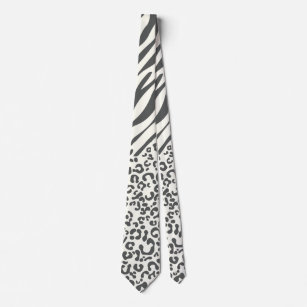 Cravate Modèle zèbre léopard animal