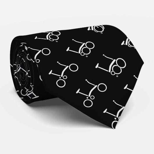 Cravate modelée par bicyclette de Brompton (Roulé)