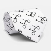 Cravate modelée par bicyclette de Brompton (Roulé)