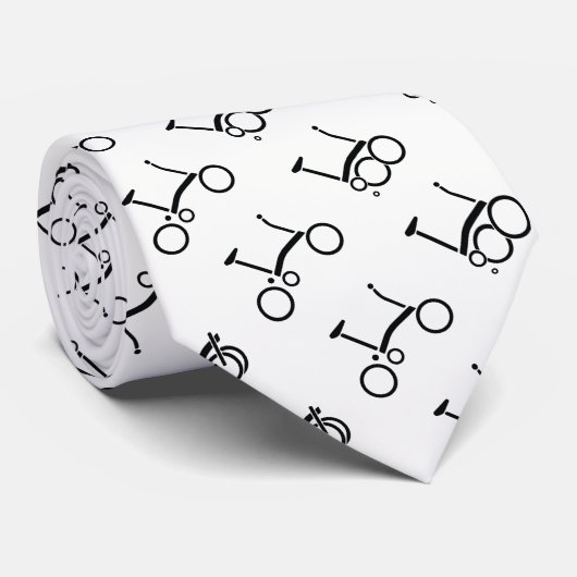 Cravate modelée par bicyclette de Brompton (Roulé)