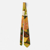 Cravate Modern and Elegant Autumn Leaves Tie (Dos)