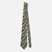 Cravate Modern Color Checks Checkerboard (Devant)