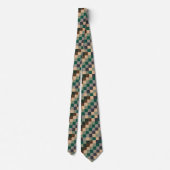 Cravate Modern Color Checks Checkerboard (Dos)