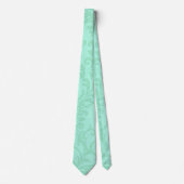 Cravate Modern Mint  Damask Wedding Party (Devant)