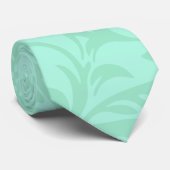 Cravate Modern Mint  Damask Wedding Party (Roulé)