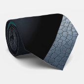 Cravate Modern Strength - negro carbón, azul marino y gris (Roulé)