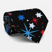 Cravate Moderne 4 juillet Motif 02 (Roulé)