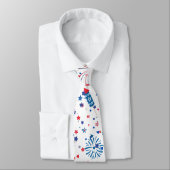 Cravate Moderne 4 juillet Motif 03 (Attaché)