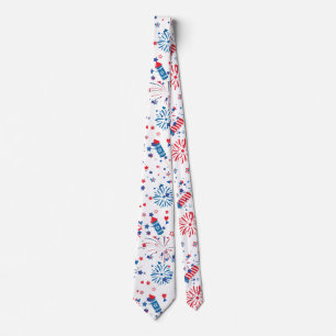 Cravate Moderne 4 juillet Motif 03