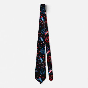 Cravate Moderne 4 juillet Motif 03