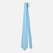 Cravate Moderne blanc & bleu (Devant)
