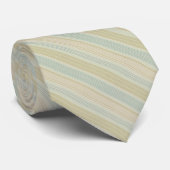 Cravate Moderne bleu clair et beige côtier multiré (Roulé)