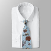 Cravate Moderne Blue Skeleton Scuba Divers Necktie (Attaché)