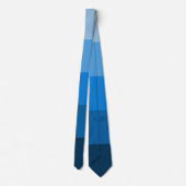 CRAVATE MODERNE BLUE STRIPED LINES INITIALES DE MONOGRAM P (Dos)
