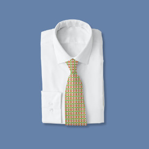 Cravate Moderne Broderie Bohème Sans Couture Motif Folklor