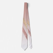 Cravate Moderne Chic Rose Or rose Chevron Gradient (Devant)