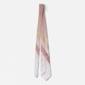 Cravate Moderne Chic Rose Or rose Chevron Gradient (Dos)