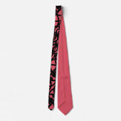 Cravate moderne couleur rouge profond DF5264c (Dos)