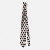 Cravate Moderne Cute Otter Motif Monogramme fun (Devant)