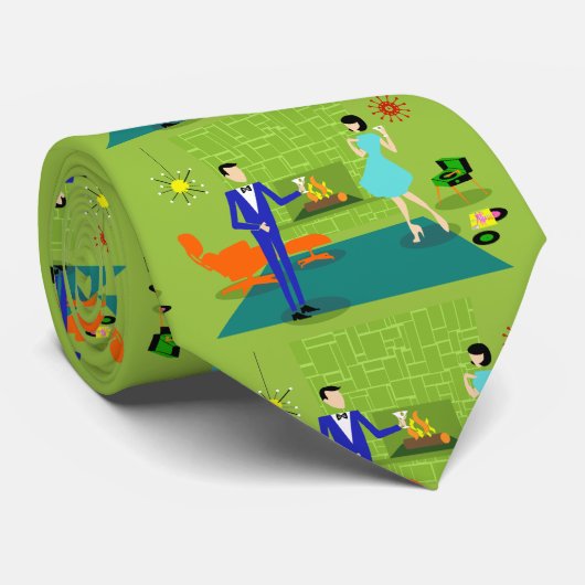 Cravate moderne du milieu du siècle (Roulé)