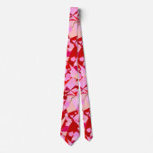 Cravate Moderne du milieu du siècle Abstrait, rouge foncé  (Devant)