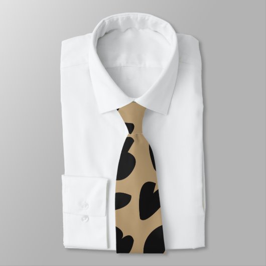 Cravate Moderne élégant Motif Leopard tendance (Attaché)