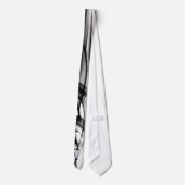 Cravate moderne et unique en noir et blanc (Dos)