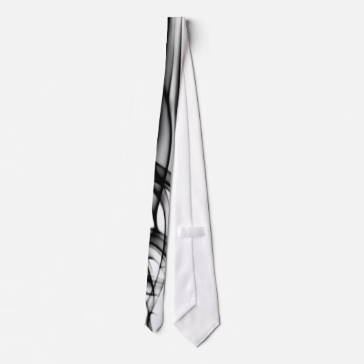 Cravate moderne et unique en noir et blanc (Dos)
