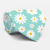 Cravate Moderne Flat Graphic Daisy Robin's Egg Blue (Roulé)