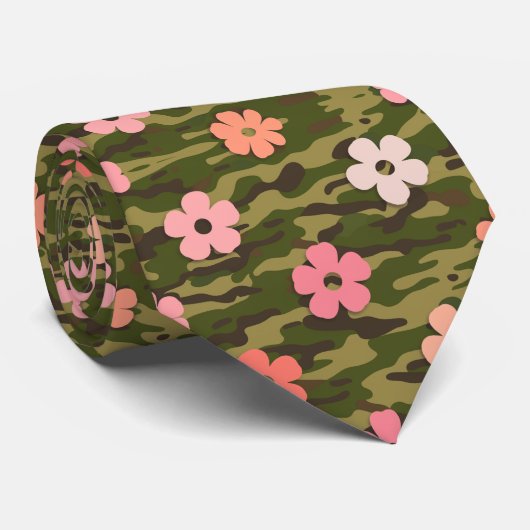 Cravate Moderne Floral (Roulé)