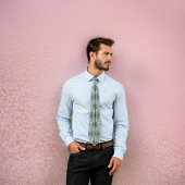 Cravate Moderne Floral Blue Tulips Botanique Élégant