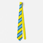 Cravate MODERNE _JAUNE_BLEU _TELLEMENT MIGNON Rmdesignflo (Devant)