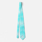 Cravate MODERNE LUMIÈRE BLANCHE SAPHIR VERT MIGNON Rmdesig (Dos)