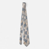 Cravate Moderne mosaïque en marbre bleu ardoise et grès (Dos)