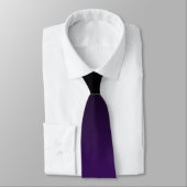 Cravate Moderne noir et Royal violet dégradé (Attaché)