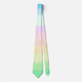 Cravate Moderne Pastel Multicolore Gradient (Devant)